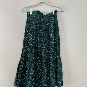 Shein|| Green polkadot midi skirt